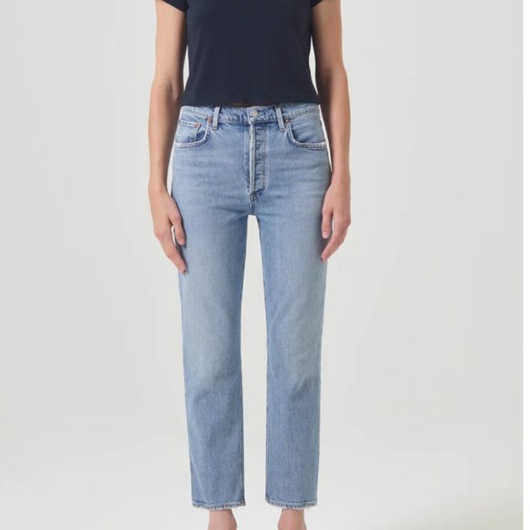 Agolde Denim - EUC Agolde Riley Straight Leg Crop - 24